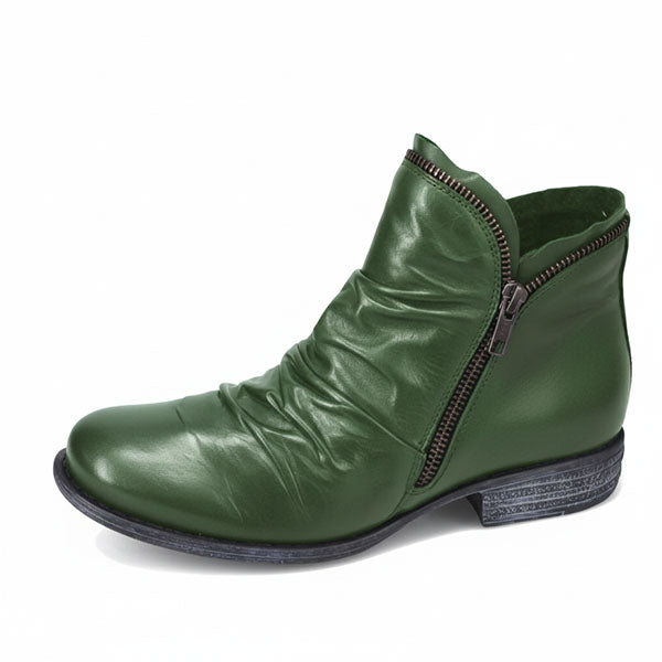 💝Last Day 50% OFF⭐Women's Zipper Waterproof Ankle Support Boots