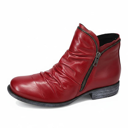 💝Last Day 50% OFF⭐Women's Zipper Waterproof Ankle Support Boots