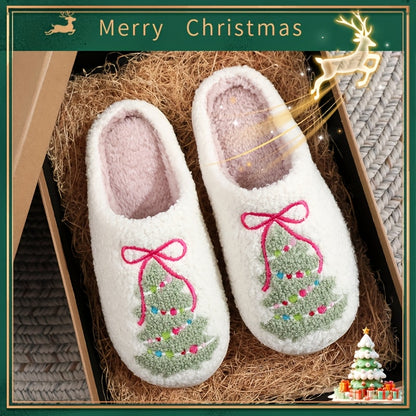 ⏰Christmas Sale 50% OFF🎄Christmas Plush Slippers🎀 - Fall Winter Gift